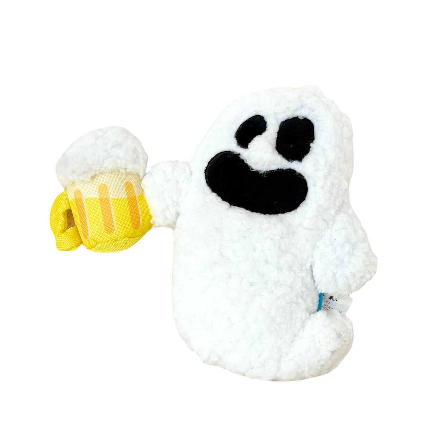 👻 Bark Sheet Faced Ghost Plush Dog Toy