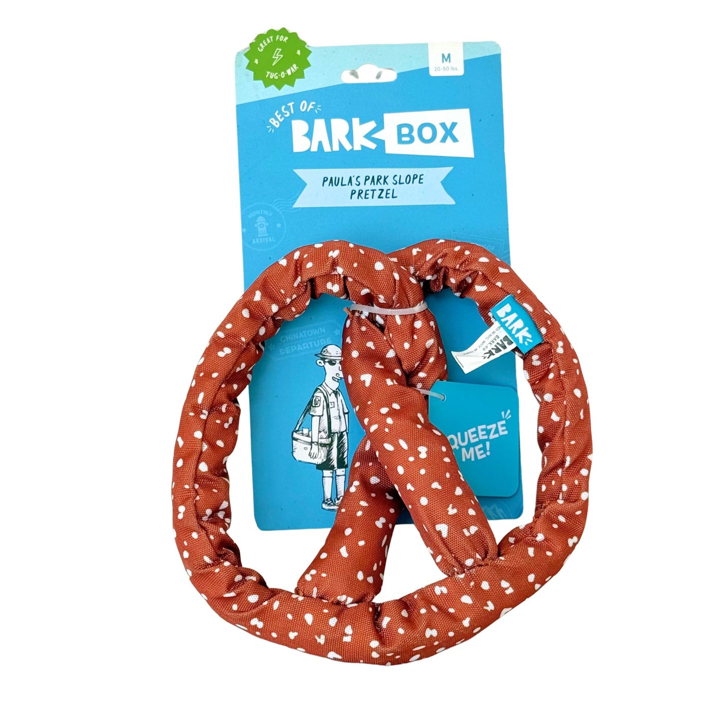 🥨 Bark Pretzel Dog Toy