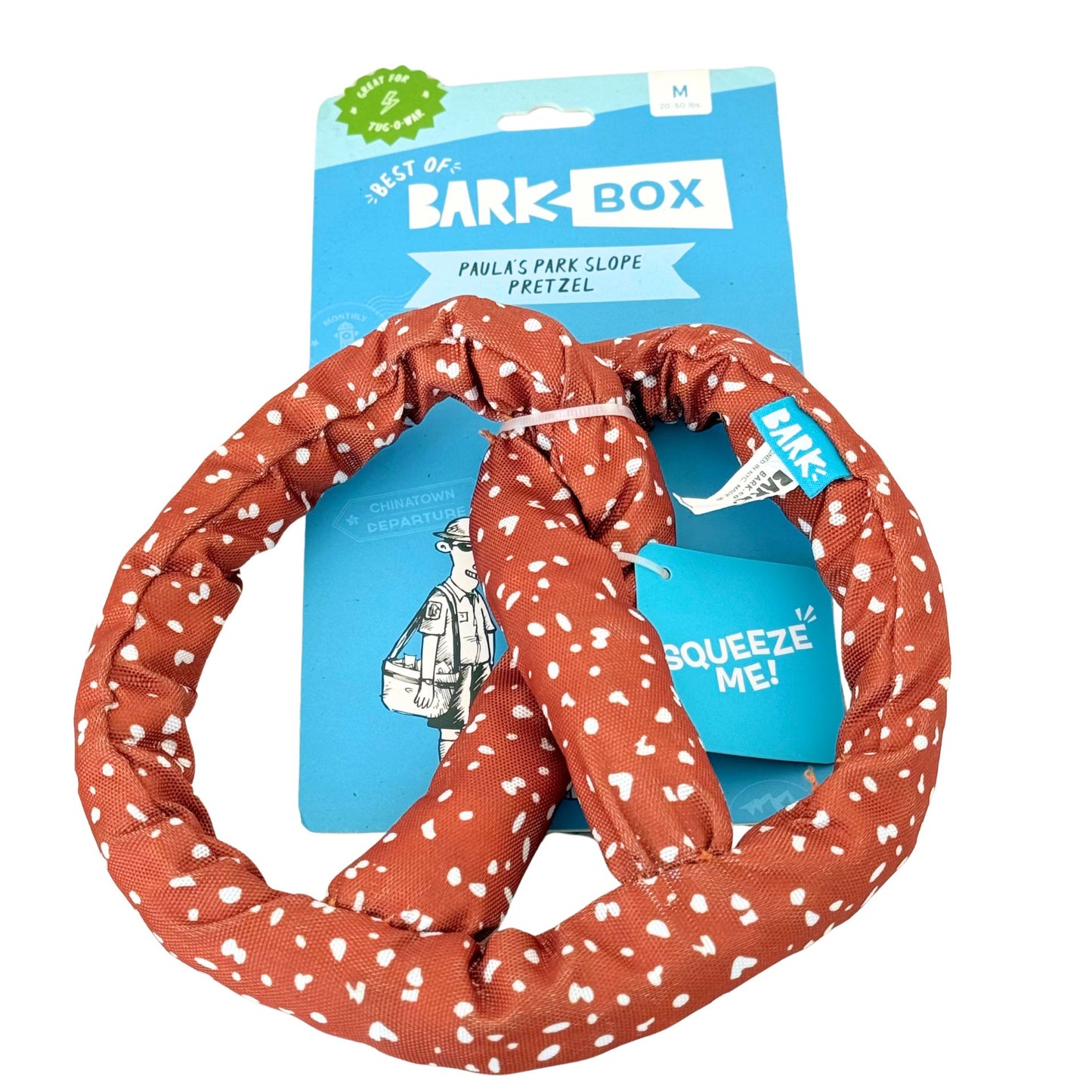 🥨 Bark Pretzel Dog Toy