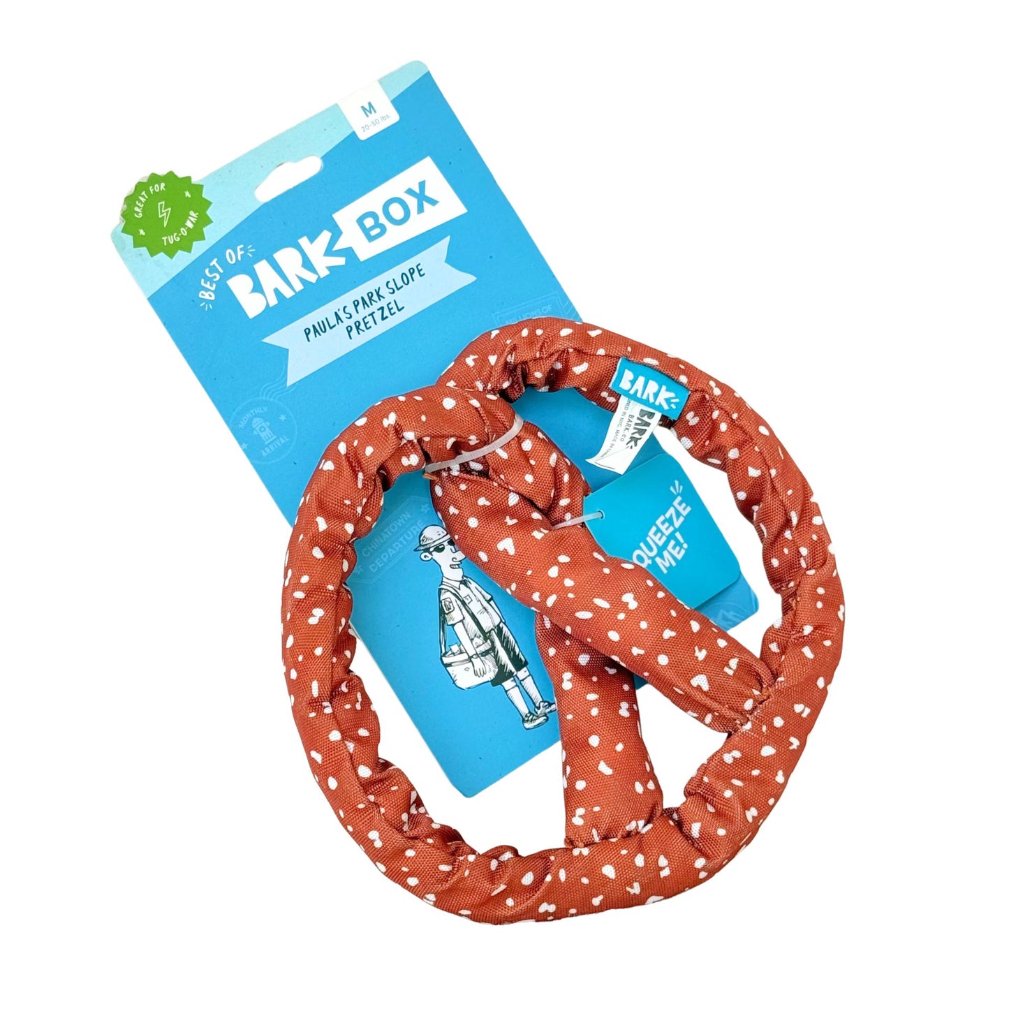 🥨 Bark Pretzel Dog Toy