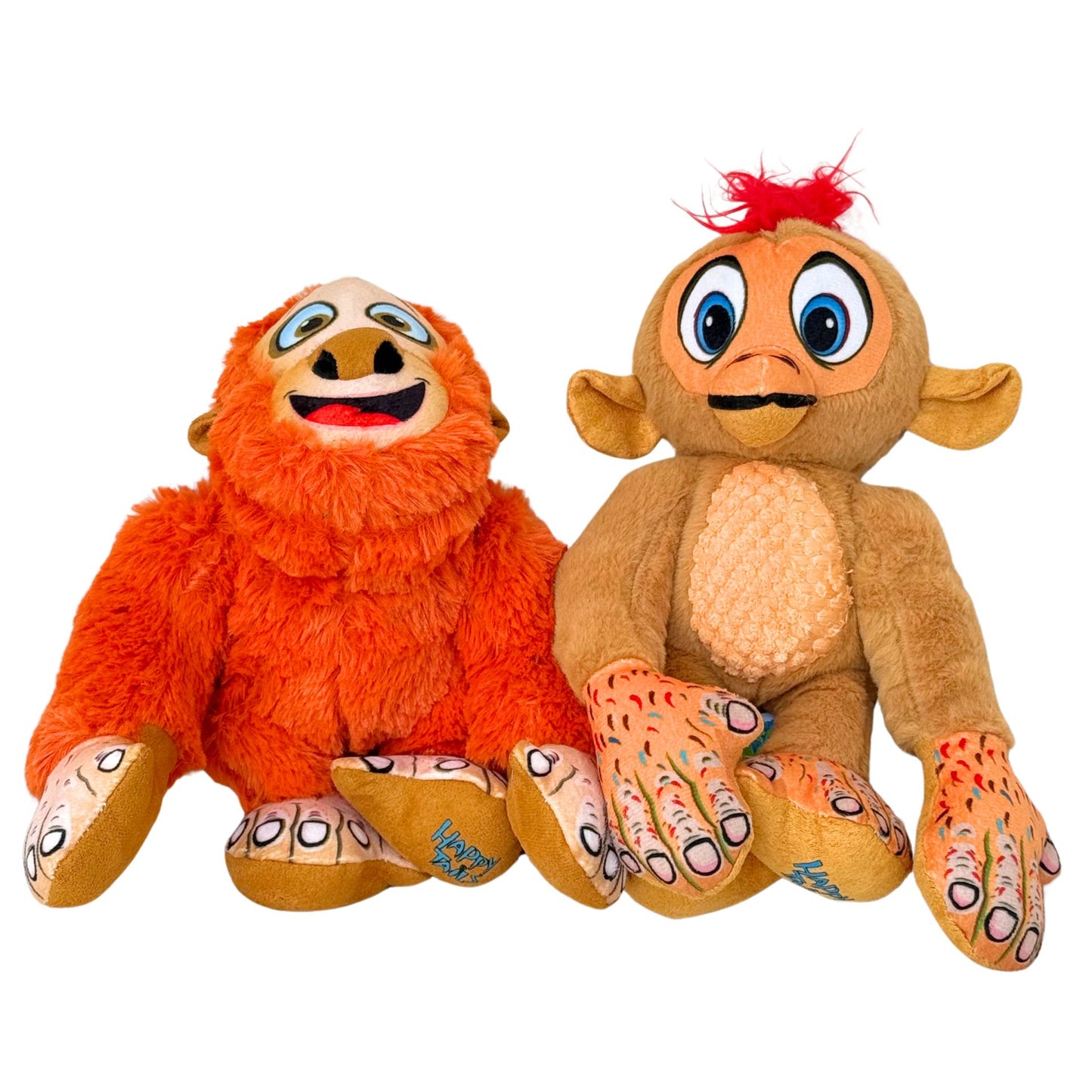 π Happy Tails Squeaking Rope Monkey Dog Toy