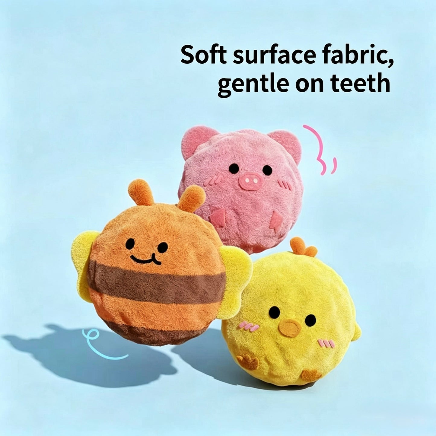 ๐ค Furry Friends Squeaky Chew Ball