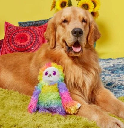š¦„Bark Peace & Fluff Hairy Garcia Sloth Plush Dog Toy