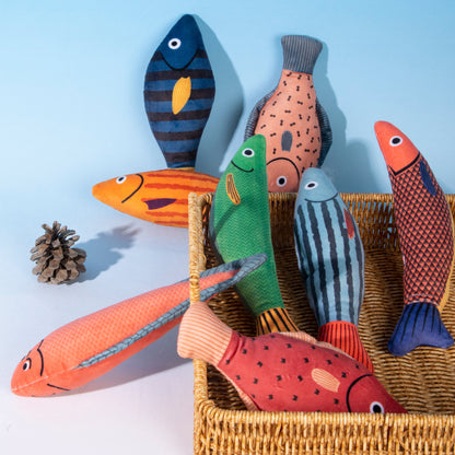 Catnip Fish Shaped Toy [Orange Knife Fish]