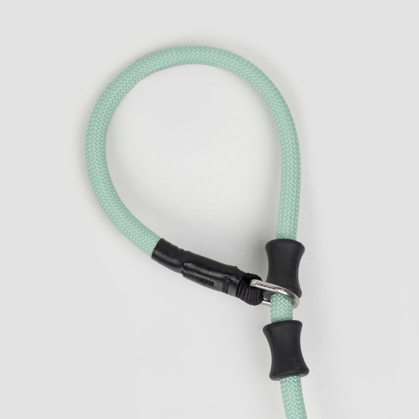 BOBO Series Leather Handle Integrated One Piece Dog Training P Rope [Spruce Green]