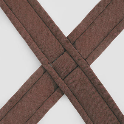 BOBO Series Leather X-shape Dog Harness [Cardamom Red]