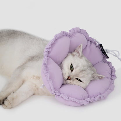 Flower Shaped Elizabeth Collar for Dog & Cat [Wisteria Purple]