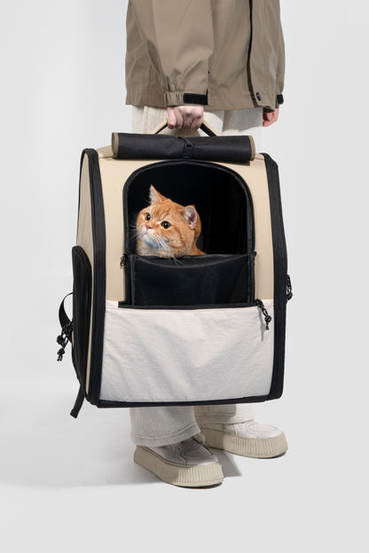 First Class Pet Backpack Carrier [Chestnut Brown - Pre-Order]
