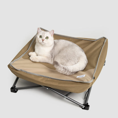 🐾 Portable Multi-Functional Camping Pet Bed [Mossy Brown]