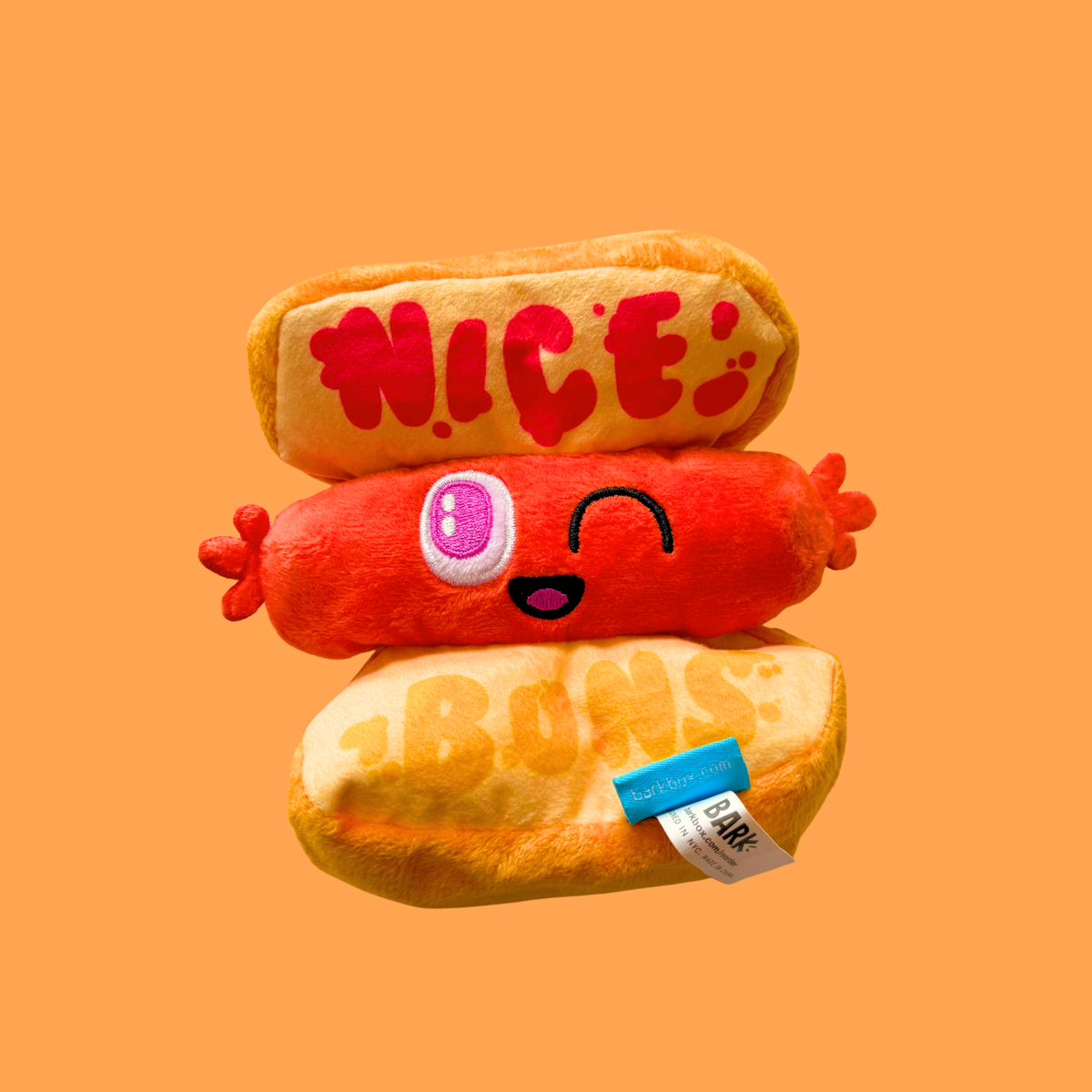 🌭 Hotdog Squeaky Toy