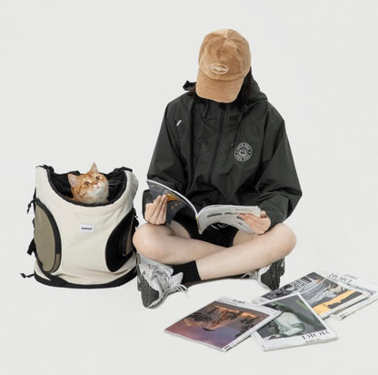 Pet Front-Carry Tote Backpack [Milk Brown - Pre-Order]