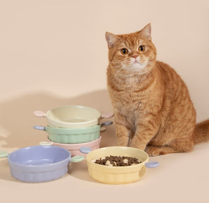 Little Ears Ceramic Pet Bowl [Berry Pink]