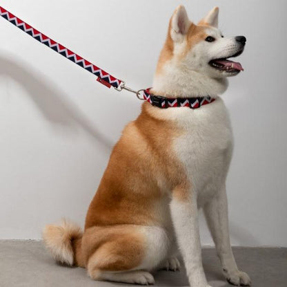 Rainbow Series Adjustable Dog Collar [Red]