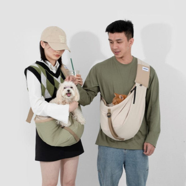 Pet Travel Tote Crossbody Bag [Milk Brown - Pre-Order]