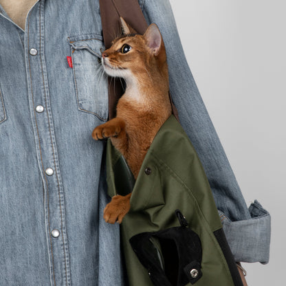 Two-Tone Shoulder Pet Carrier Bag [Matcha Cookie - Pre-Order]