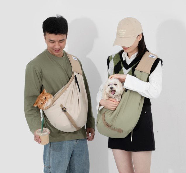 Pet Travel Tote Crossbody Bag [Olive Green - Pre-Order]