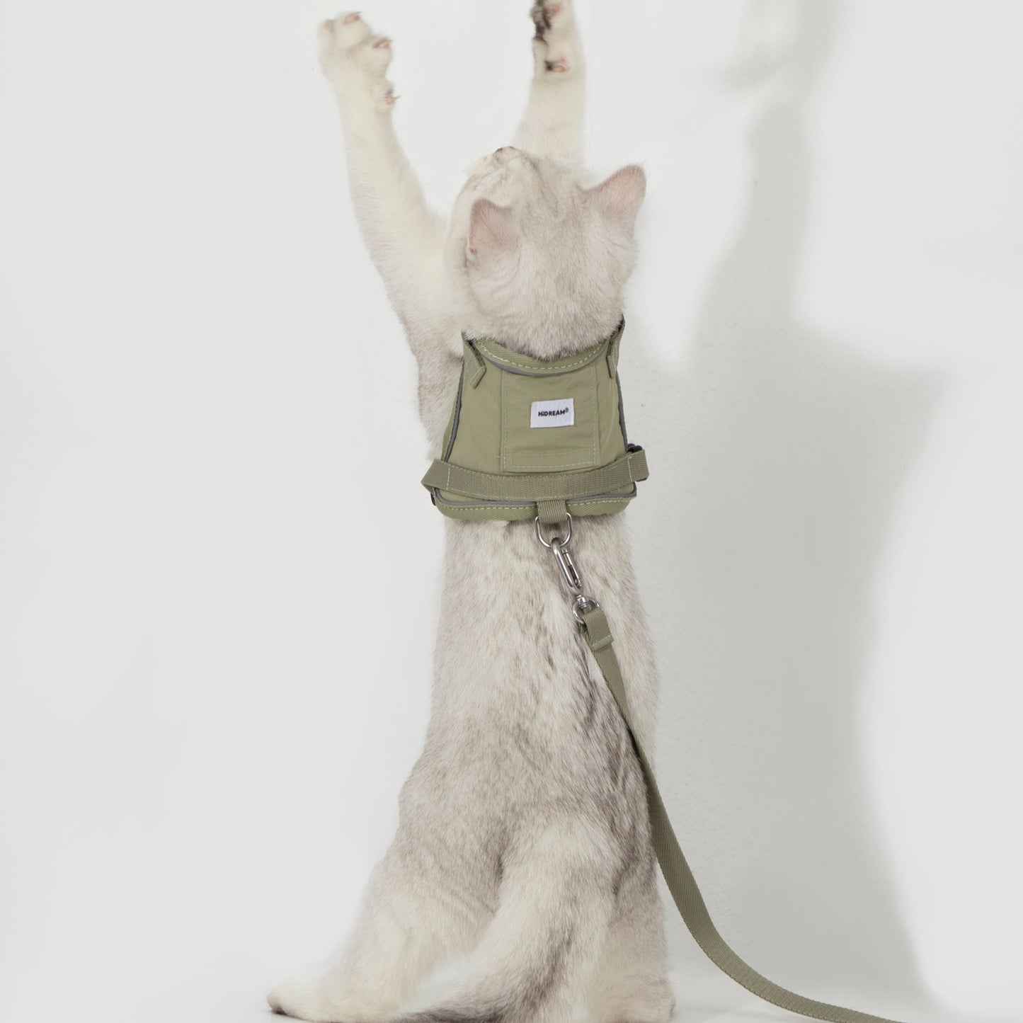 Valley Series Vest-Style Cat Harness and Leash Set [Olive Green]