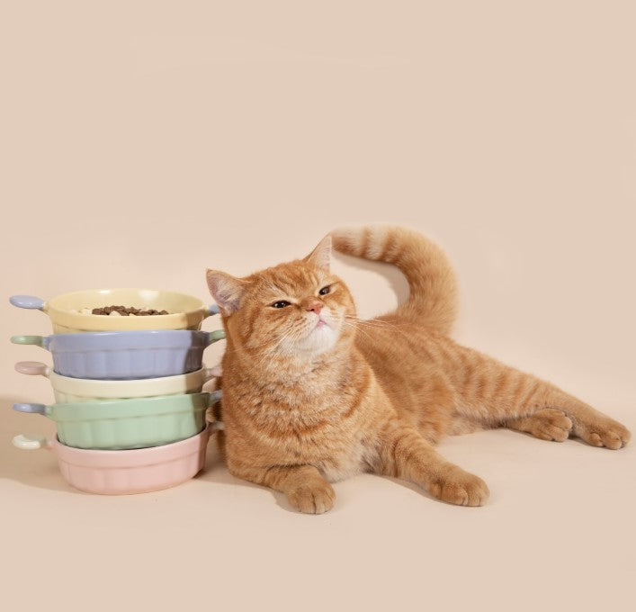 Little Ears Ceramic Pet Bowl [Berry Pink]