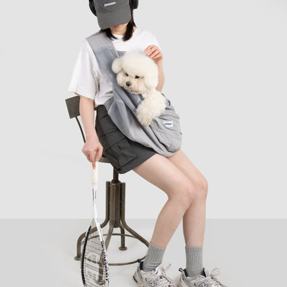 Fully Breathable Mesh Pet Crossbody Bag [Volcanic Grey - Pre-Order]