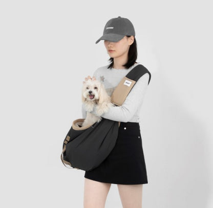 Pet Travel Tote Crossbody Bag [Buckwheat Gray - Pre-Order]