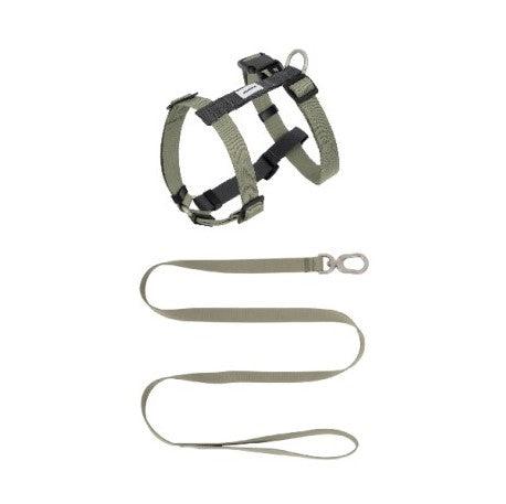 Valley Series Dog H-shaped Harness & Leash Set [Green with Gray]