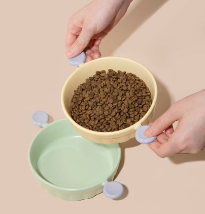 Little Ears Ceramic Pet Bowl [Berry Pink]