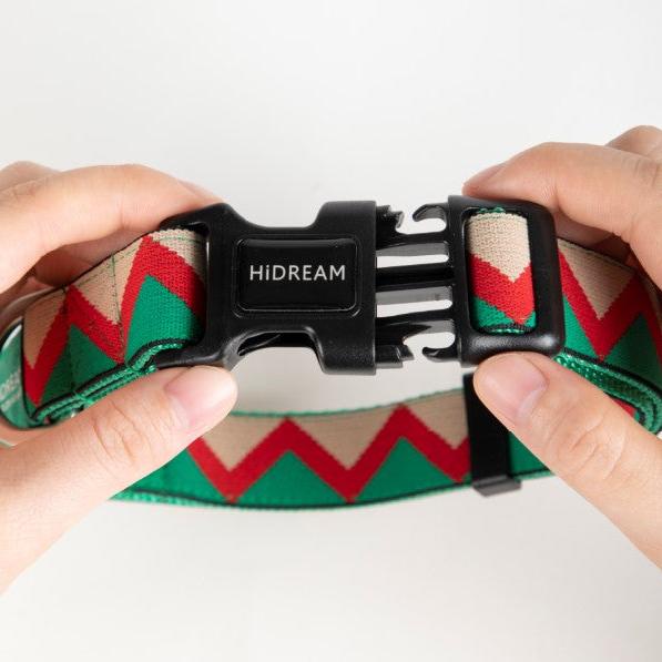 Rainbow Series Adjustable Dog Collar [Green]