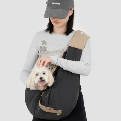 Pet Travel Tote Crossbody Bag [Buckwheat Gray - Pre-Order]