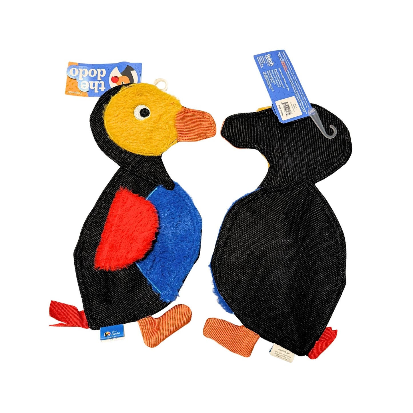 🦤 The Dodo Stuffing-Free Squeaky Toy