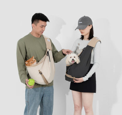 Pet Travel Tote Crossbody Bag [Buckwheat Gray - Pre-Order]