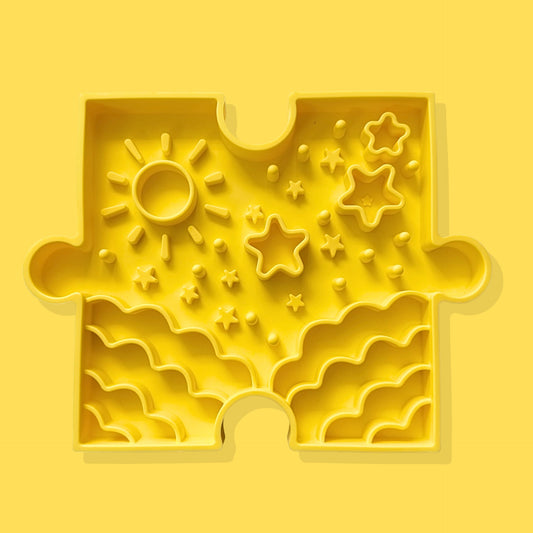 Pawzzle SunnyStar Slow Feeder Bowl [Yellow]