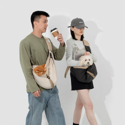 Pet Travel Tote Crossbody Bag [Buckwheat Gray - Pre-Order]