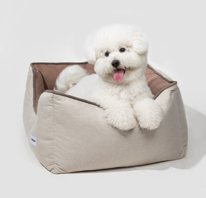 All-Season Premium Pet Bed Lounge Nest Mat [Brown Olive Green]