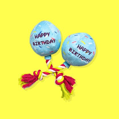 🎈Barkday Balloon Plush Tug Dog Toy