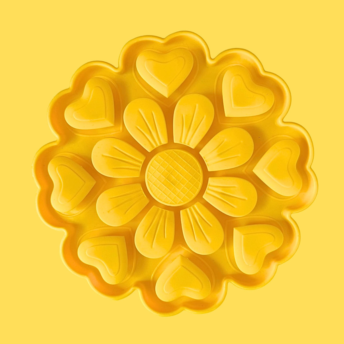 Flower Puzzle Slow Feeder Mat [Yellow]