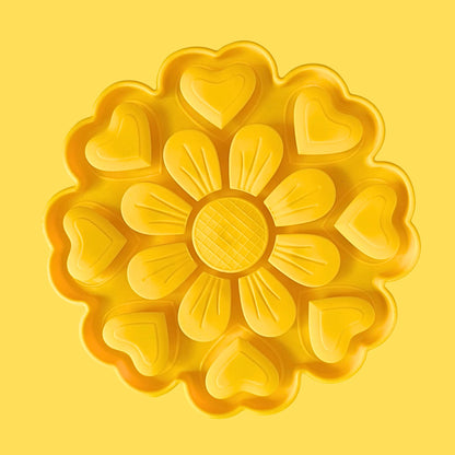 Flower Puzzle Slow Feeder Mat [Yellow]