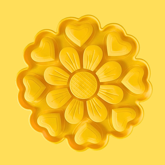 Flower Puzzle Slow Feeder Mat [Yellow]