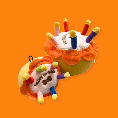 🎂Barkday Cake Squeaky Plush Dog Toy