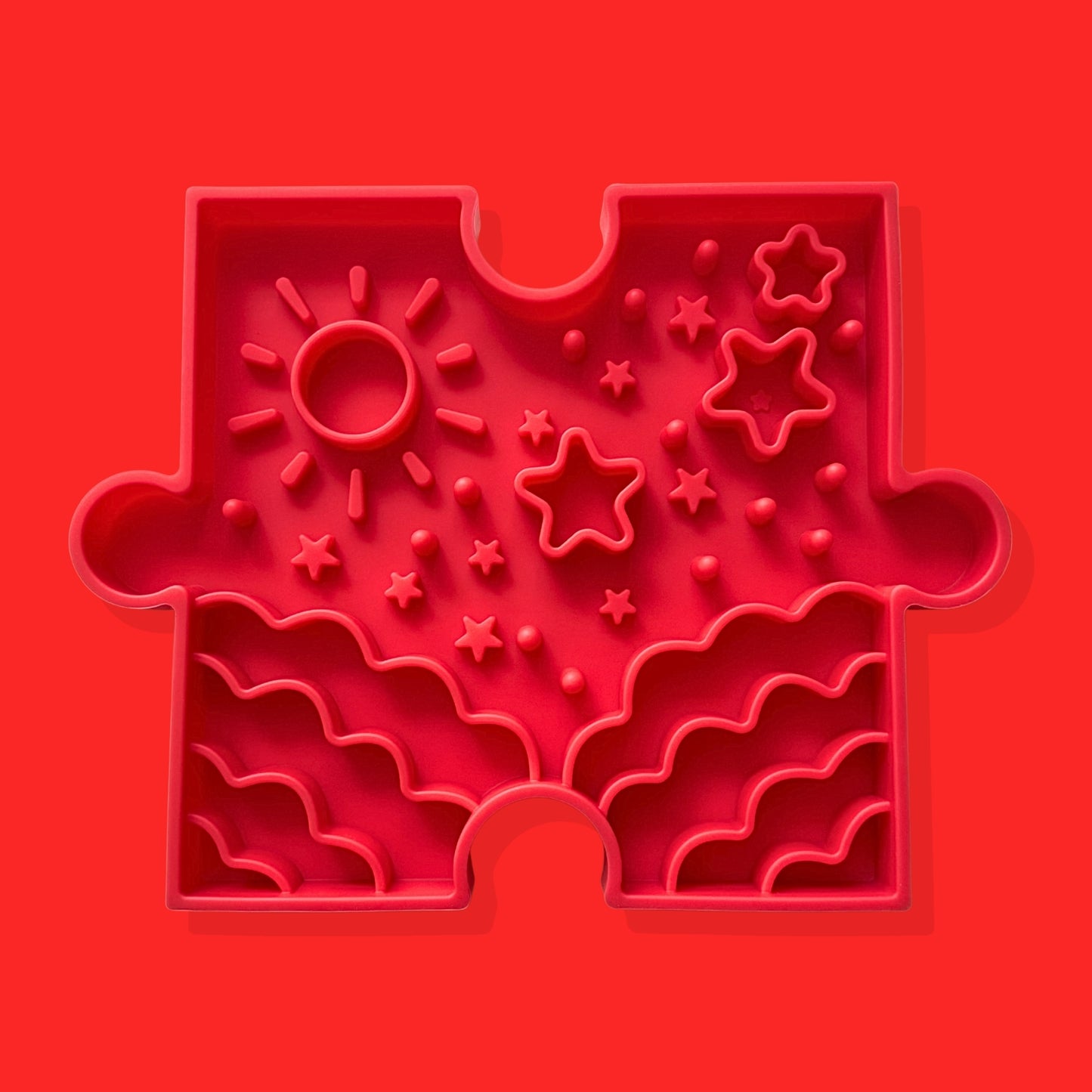 Pawzzle SunnyStar Slow Feeder Bowl [Red]
