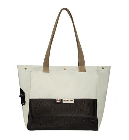 Two-Tone Shoulder Pet Carrier Bag [Almond Toast - Pre-Order]