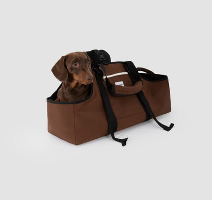 Baguette Style Pet Shoulder Carrier [Nut Brown - Pre-Order]
