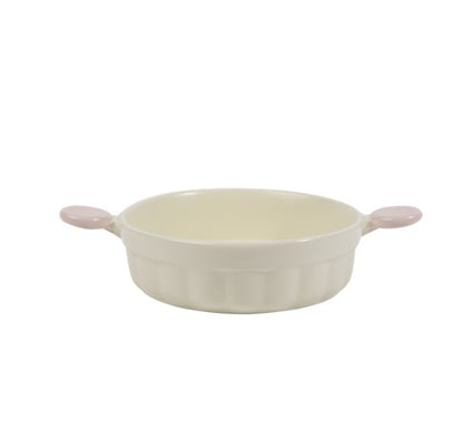 Little Ears Ceramic Pet Bowl [Soy Milk White]