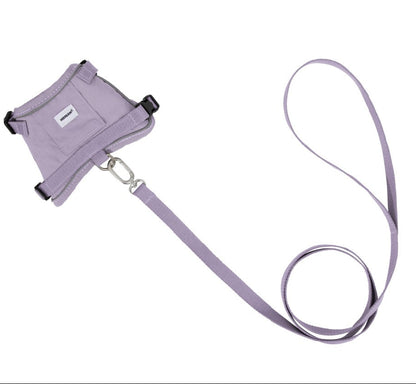 Valley Series Vest-Style Cat Harness and Leash Set [Hibiscus Purple]