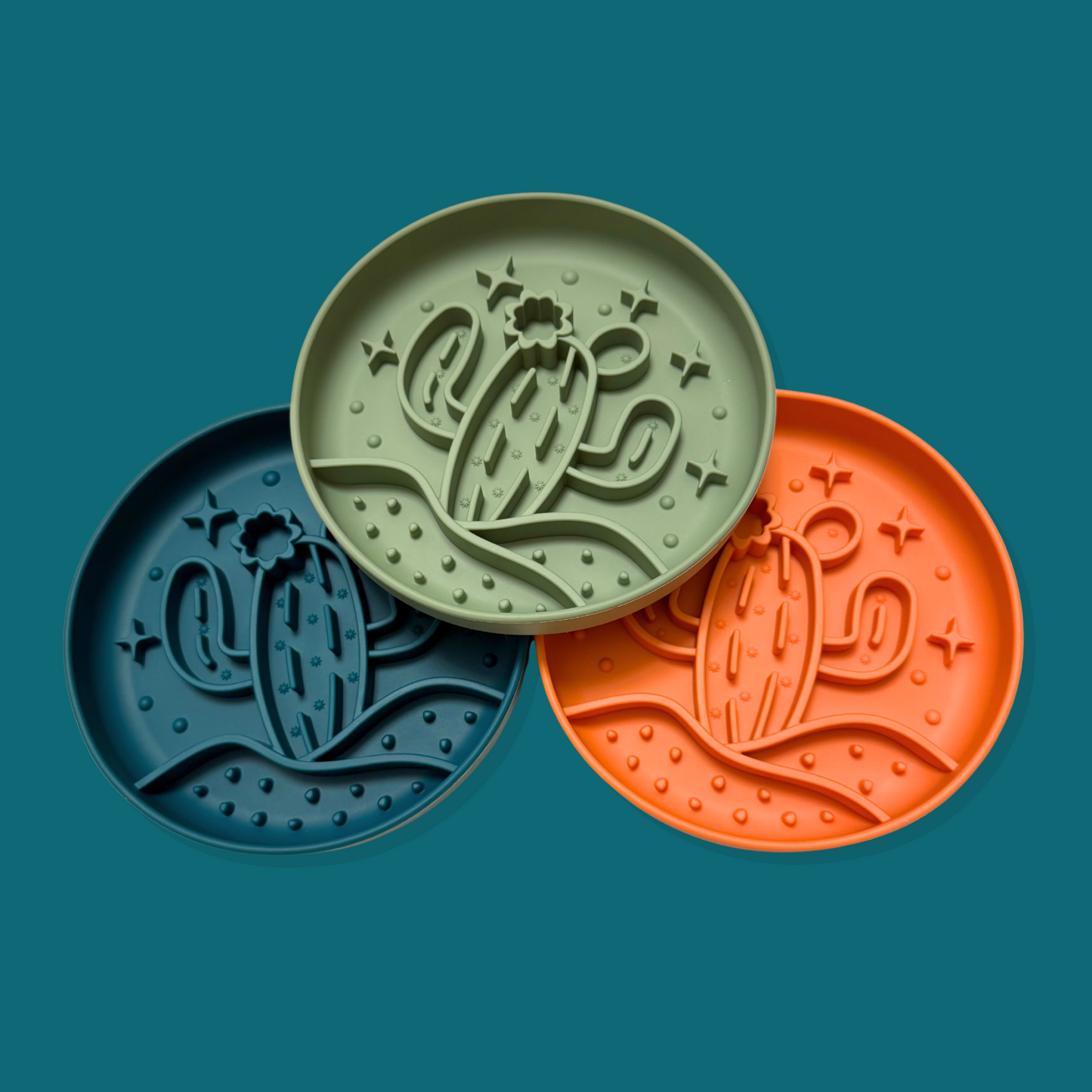 Desert Festival Slow Feeder Bowl [Rainforest Green]
