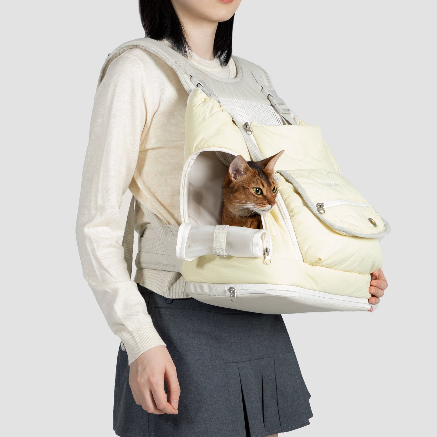 Soft Pet Front Hugging Backpack [Butter Pudding - Pre-Order]