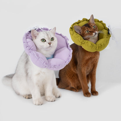 Flower Shaped Elizabeth Collar for Dog & Cat [Roof Pine Green]