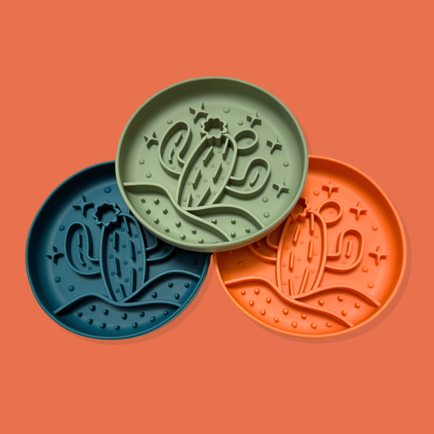 Desert Festival Slow Feeder Bowl [Amber Orange]