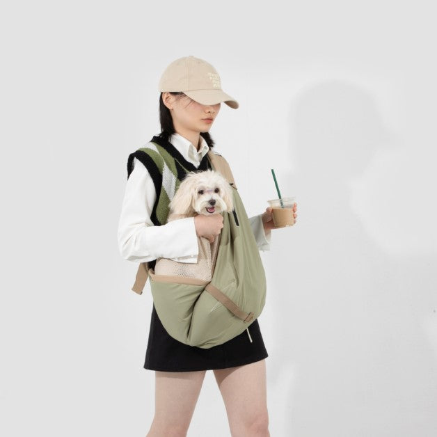 Pet Travel Tote Crossbody Bag [Olive Green - Pre-Order]