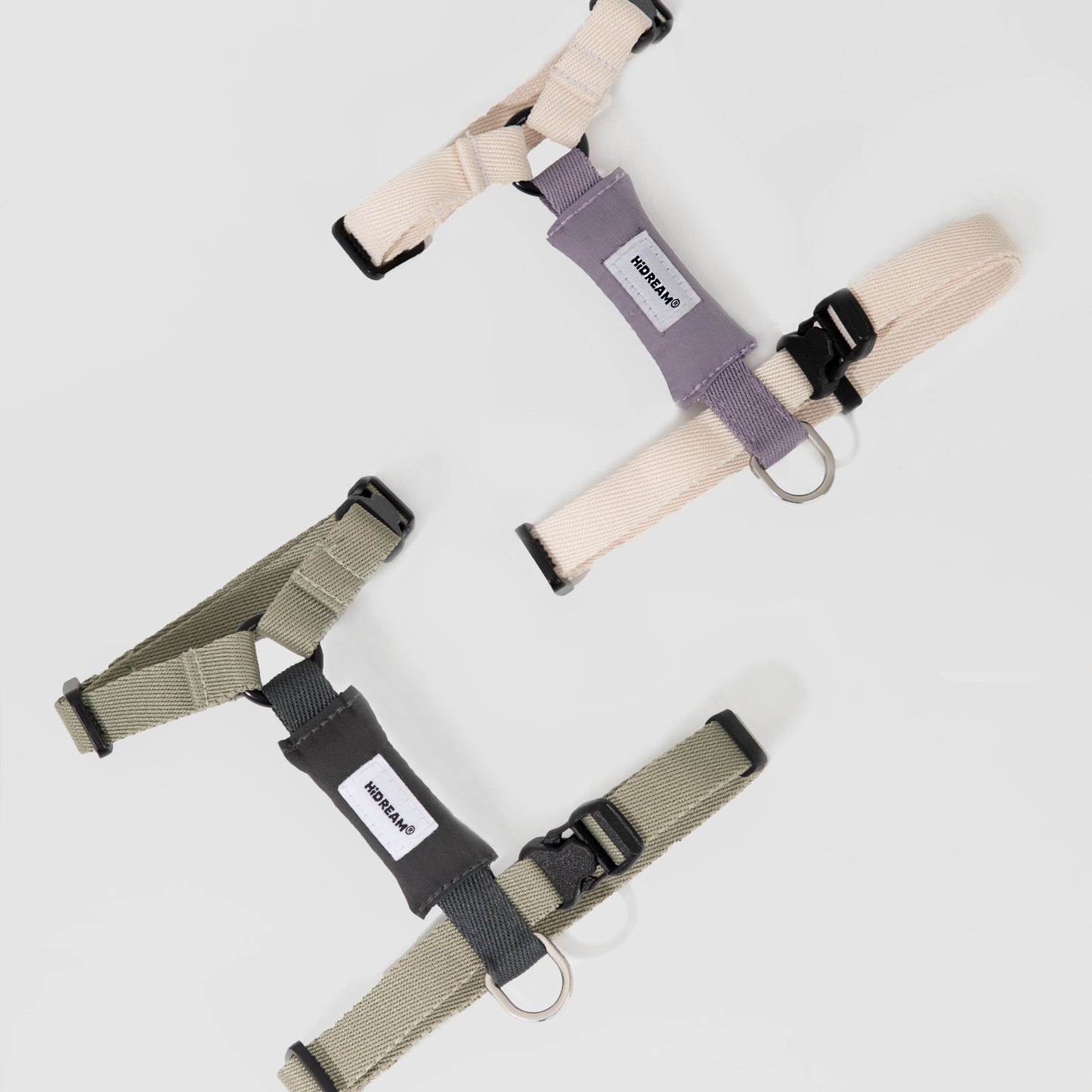 Valley Series Cat H-Shape Harness and Leash Set [Milk Brown with Purple]