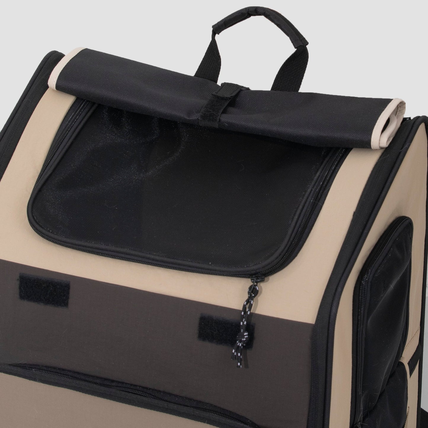 Expandable Pet Carrier Travel Backpack & Pet Tent 2-in-One [Chestnut Brown - Pre-Order]